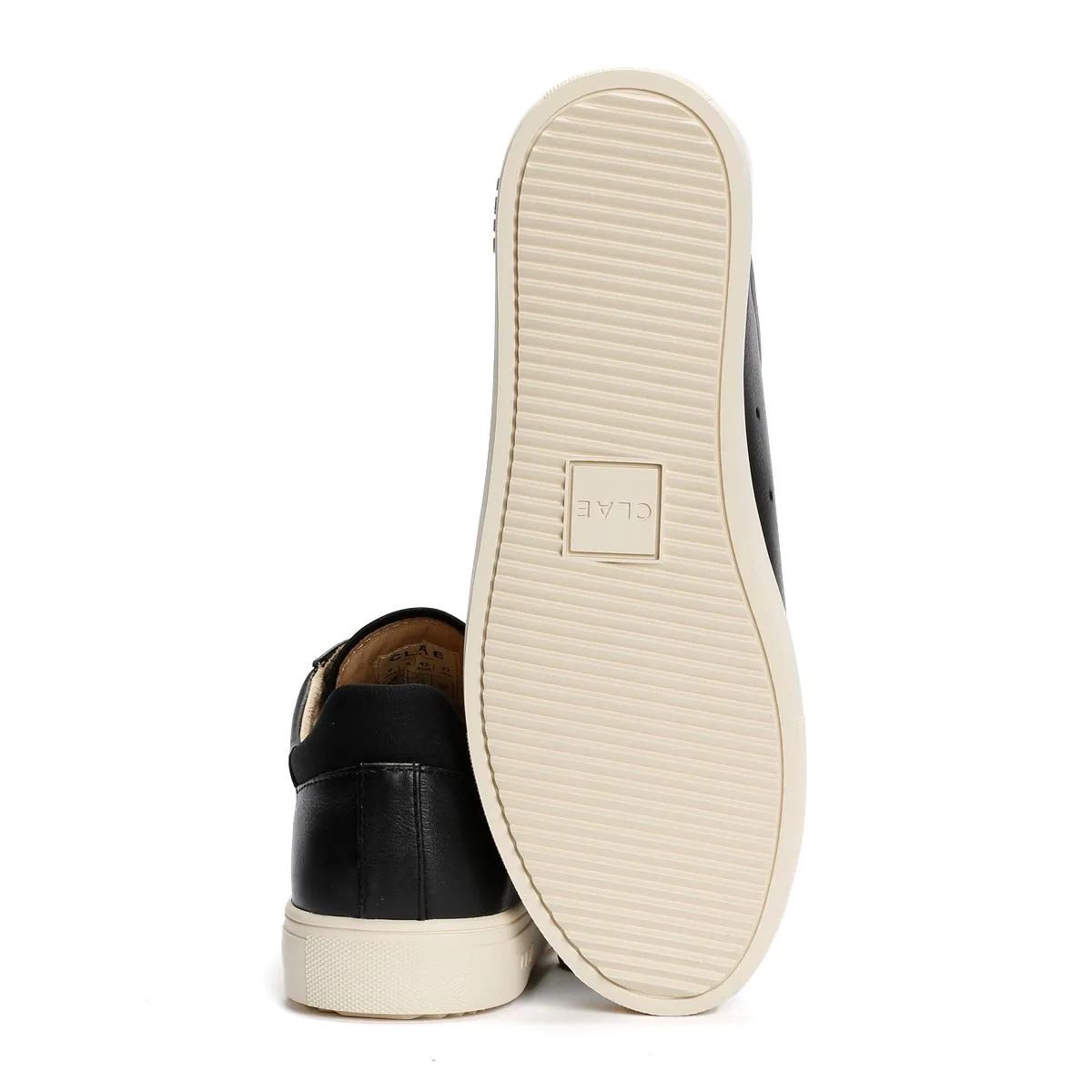 Cloud Feel Clae Bradley Milled Leather Men's Black Trainers