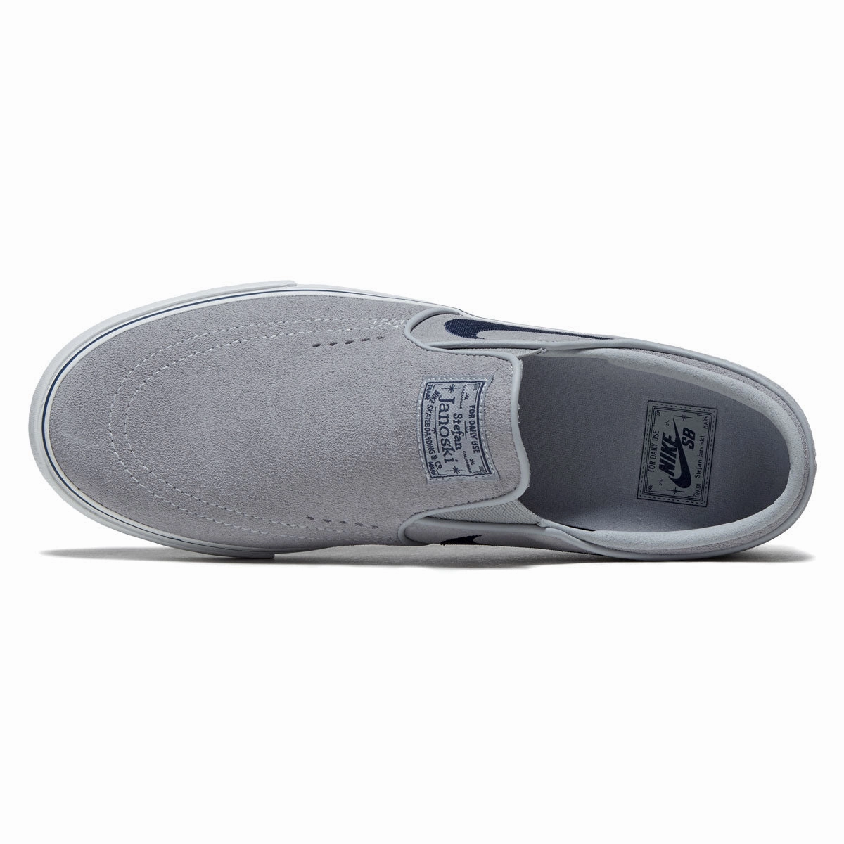 Cloud touch Nike SB Janoski  Slip Shoes - Wolf Grey/Navy/Wolf Grey/Summit White