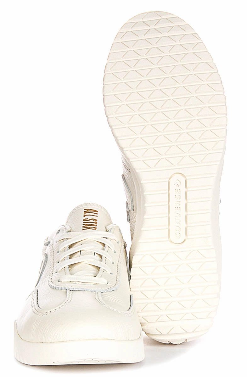 Cloud Walk Converse Run Star Trainers A12778C In Cream Leather