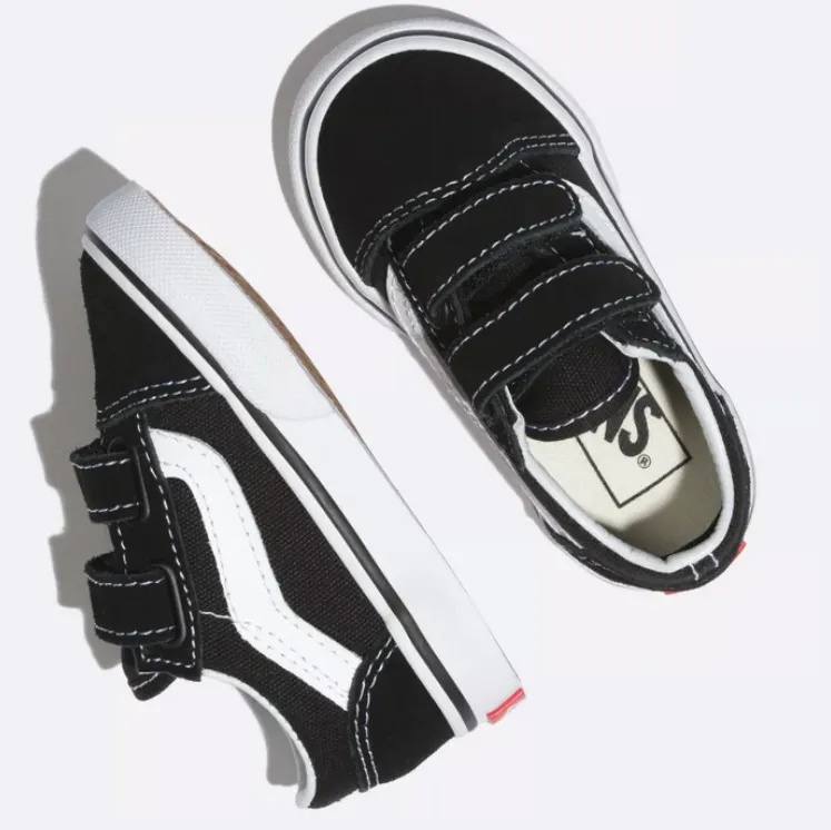 Comfort Edge VANS Old Skool V Black Toddlers VN000D3YBLK (LF)