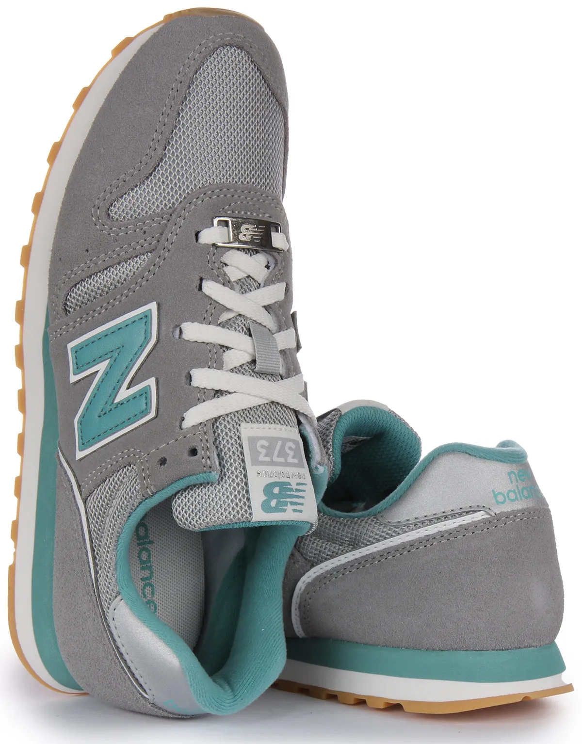 Comfort Fit Form New Balance WL 373 OD2 In Grey Turquos For Women
