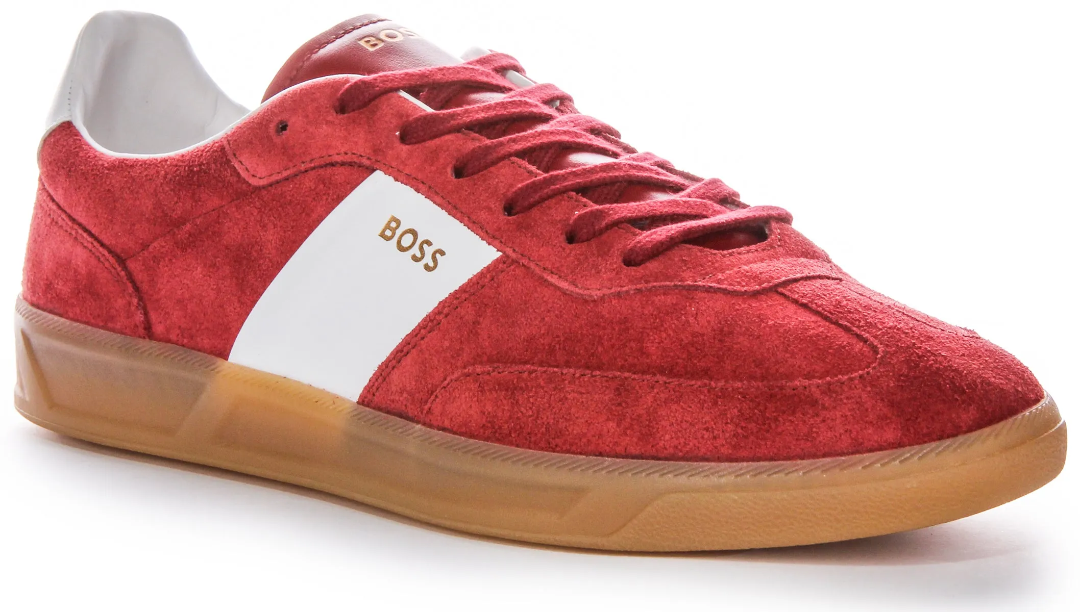 Boss Brandon Tenn Sd In Red White For Men Insole perforations improve airflow during wear Anti Bacterial