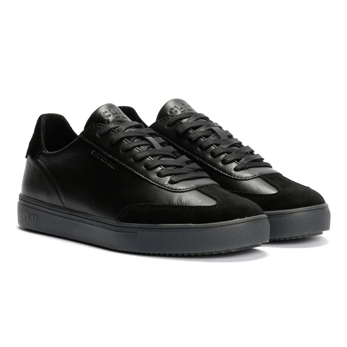 Clae Deane Leather Clear Men's Black Trainers All materials selected for lightweight resilience