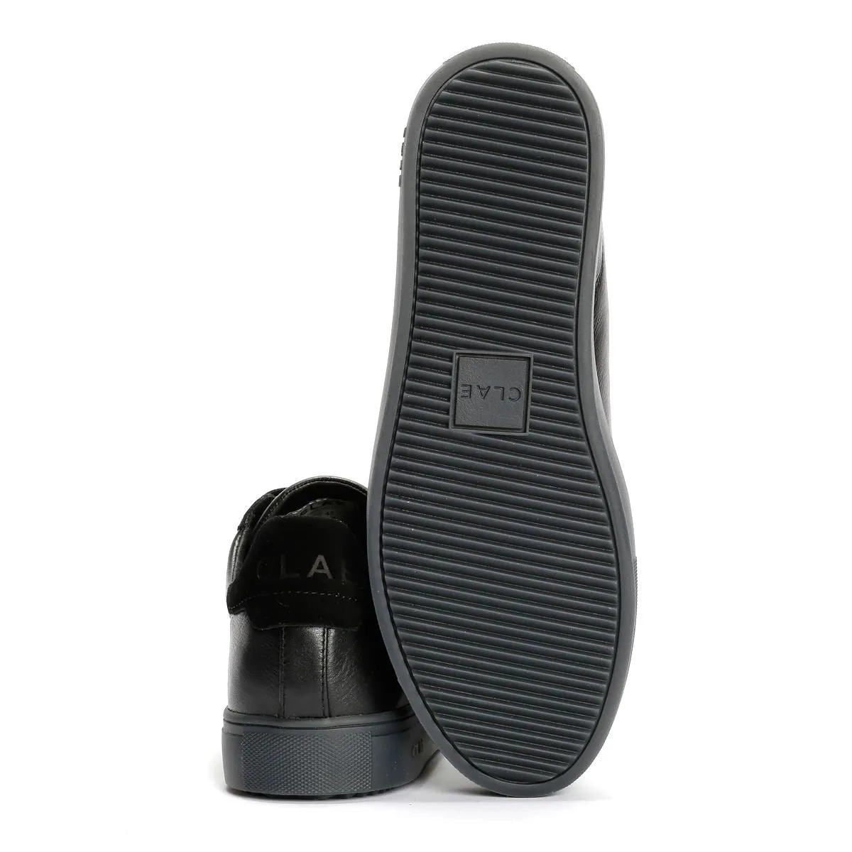 Comfort Walk Clae Deane Leather Clear Men's Black Trainers