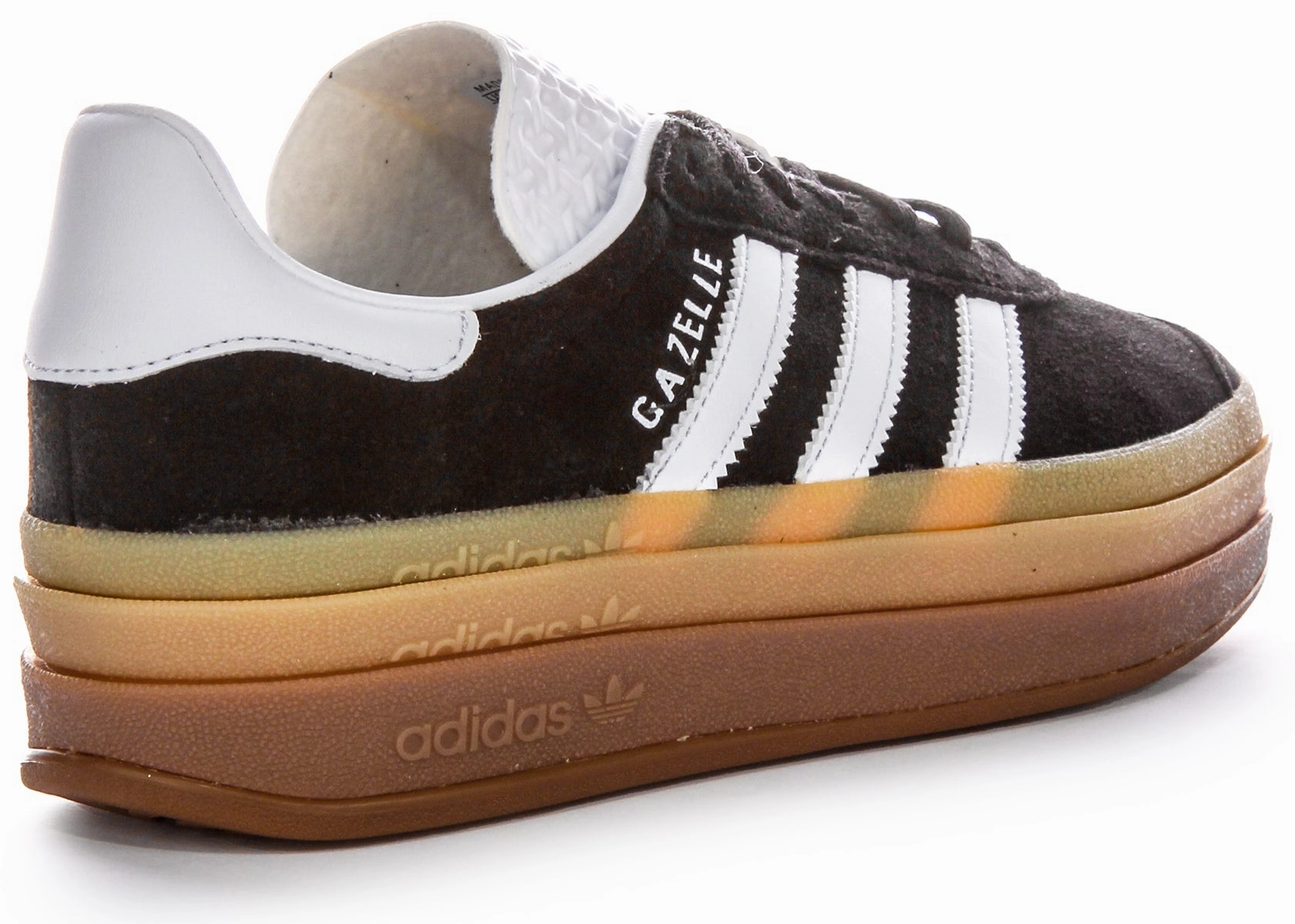 Comfort - Assured Features Adidas Gazelle Bold W Black White Gum Trainers