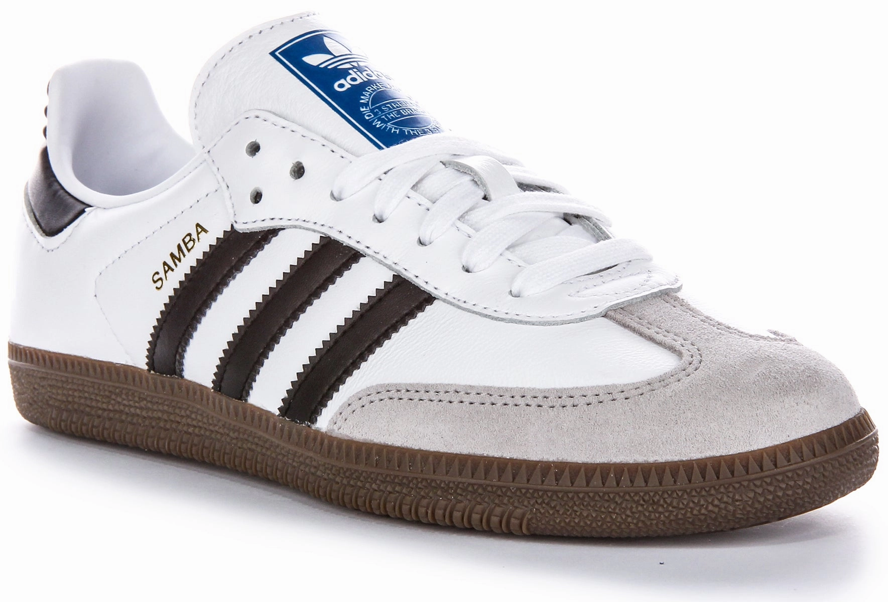 Pace Ready fitness enthusiasts Adidas Samba OG Trainers In White Black