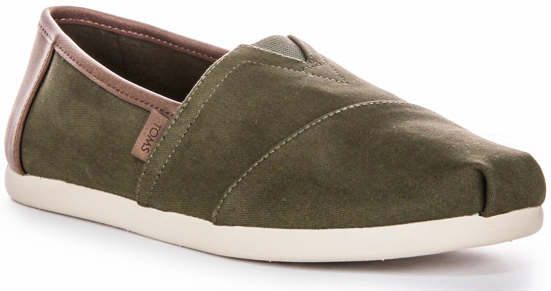 Toms Alpargata Vegan In Olive Green For Men Vine Path