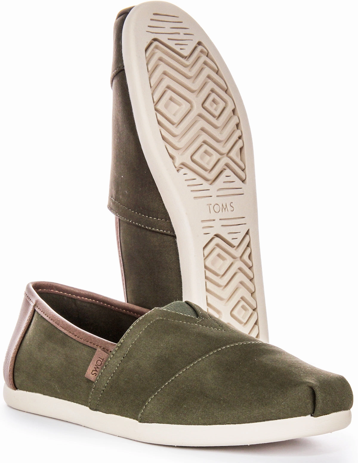 Comfort Design Toms Alpargata Vegan In Olive Green For Men