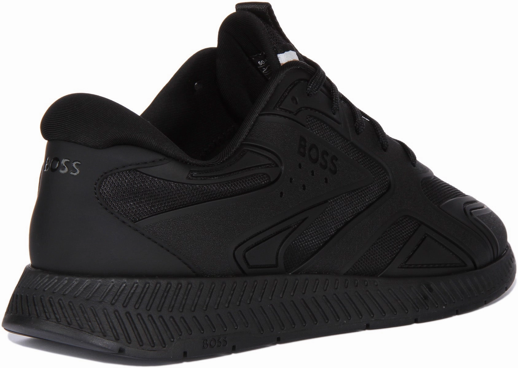 Comfort Focused Boss Titanium Runner In All Black For Men