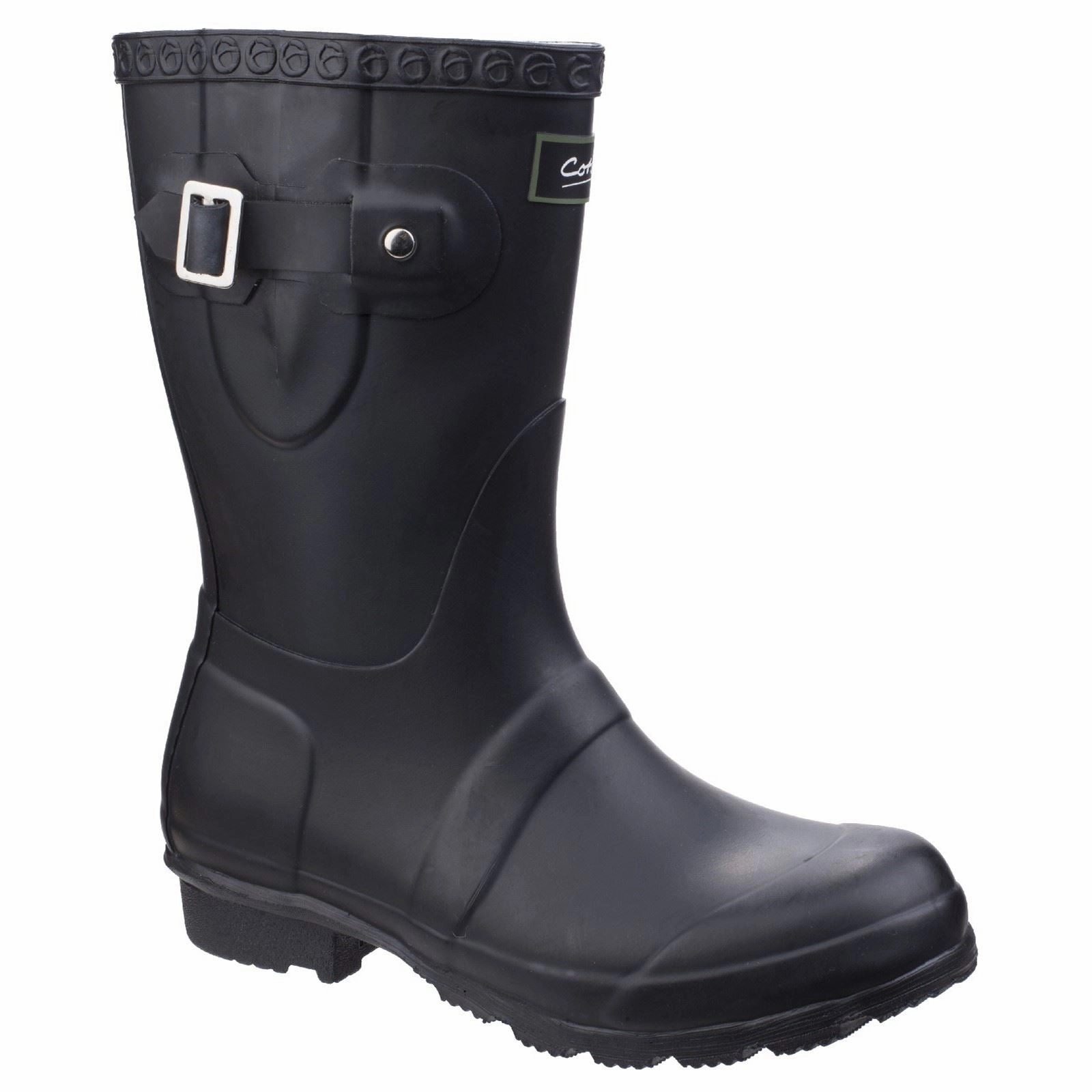 Cotswold Windsor Rubber Women's Black Wellington Boots Classic Waterproof