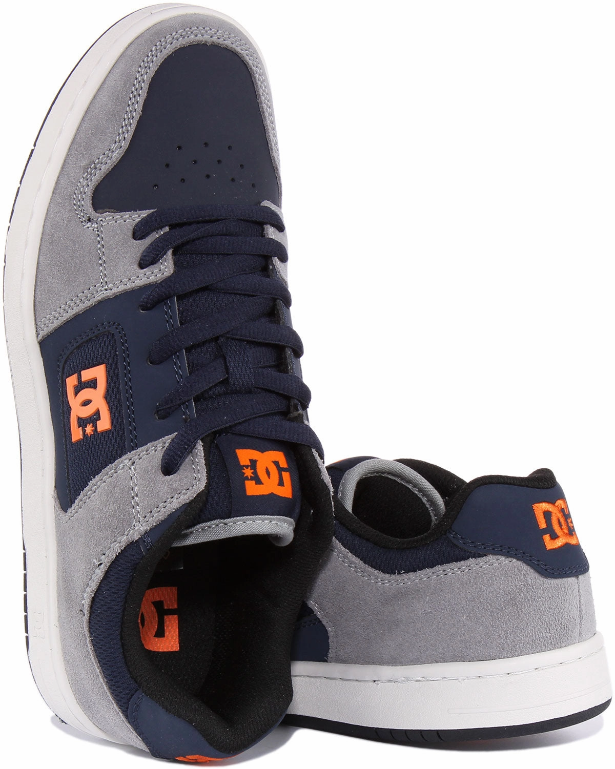 Comfort Ride Dc Shoes Manteca 4 In Grey Blue For Men
