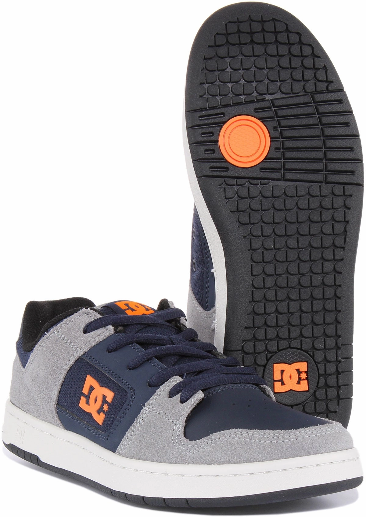 Comfort Ride Dc Shoes Manteca 4 In Grey Blue For Men