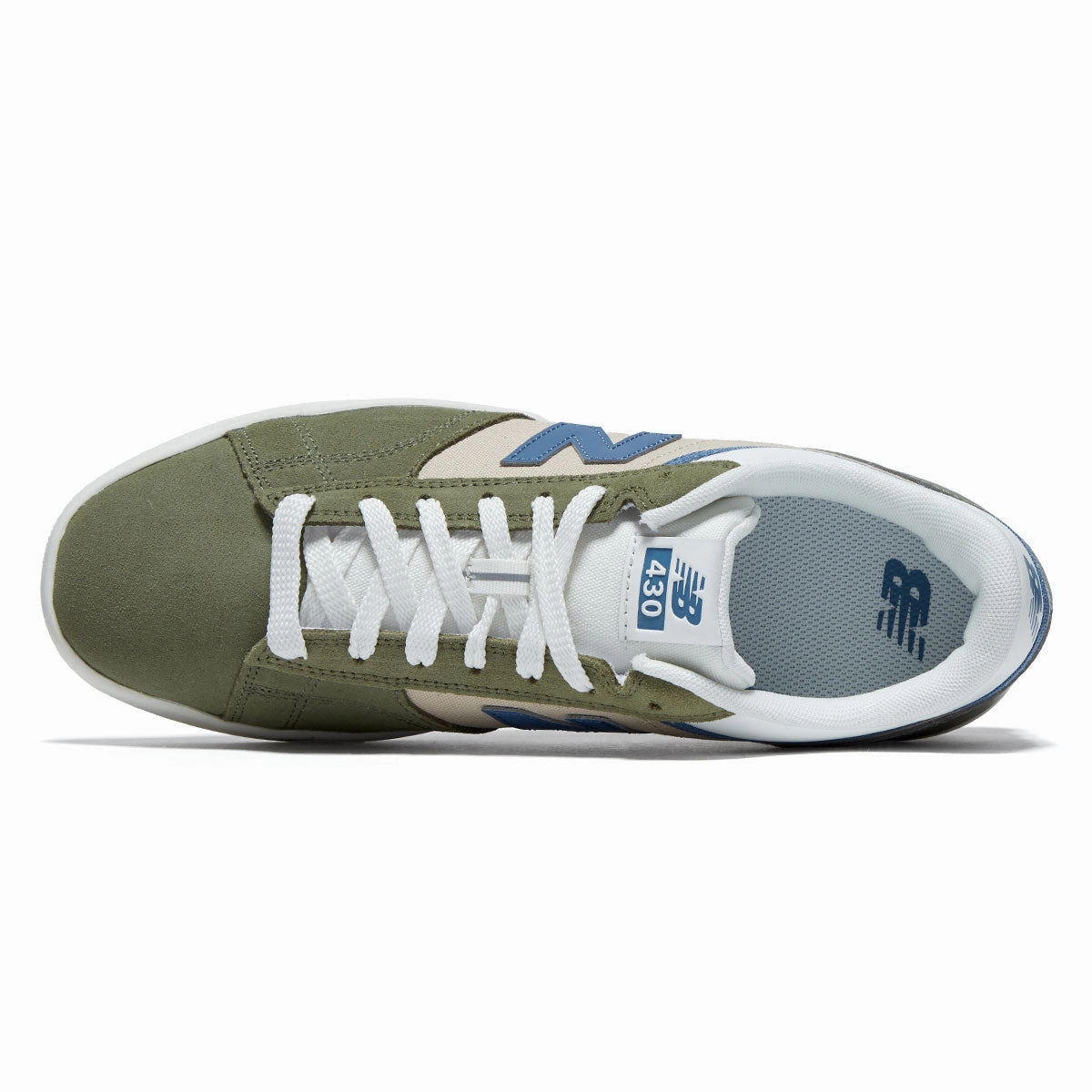 Comfort Style New Balance 430 Shoes - Olive/Blue
