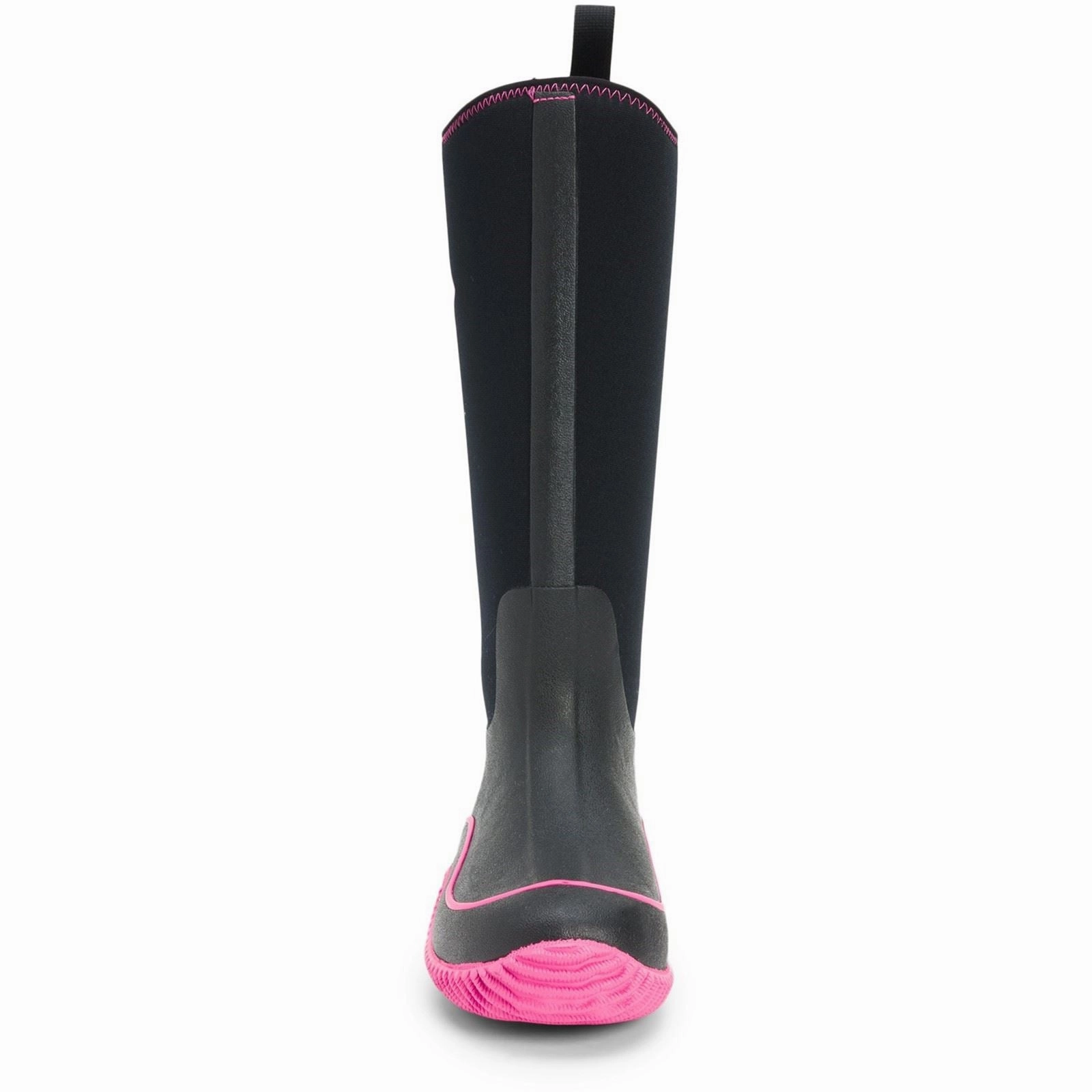Comfort Walk Flex Muck Boots Hale Rubber Black/Pink Wellington Boots