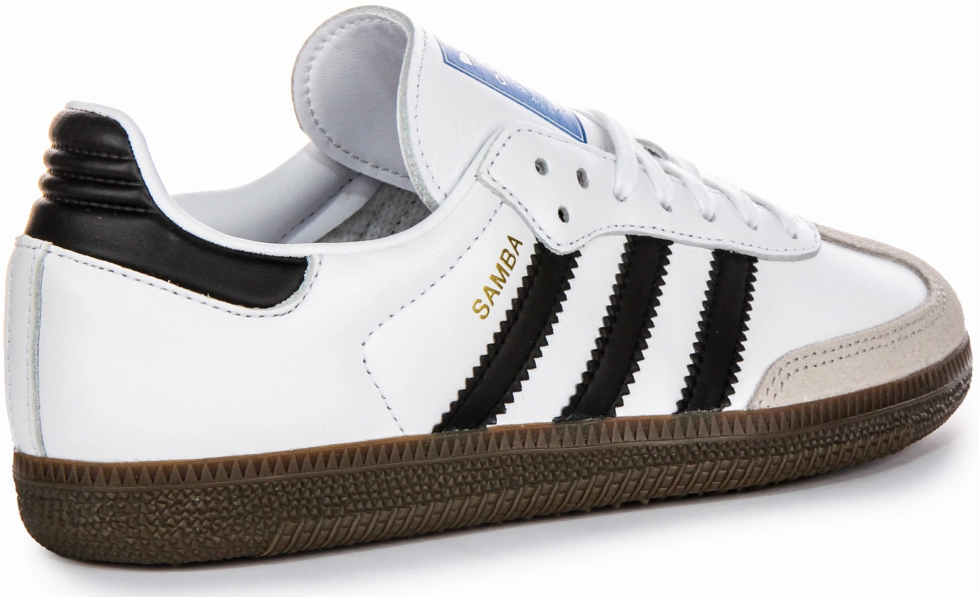 Comfortable Footbed Adidas Samba OG J In White Black For Youth