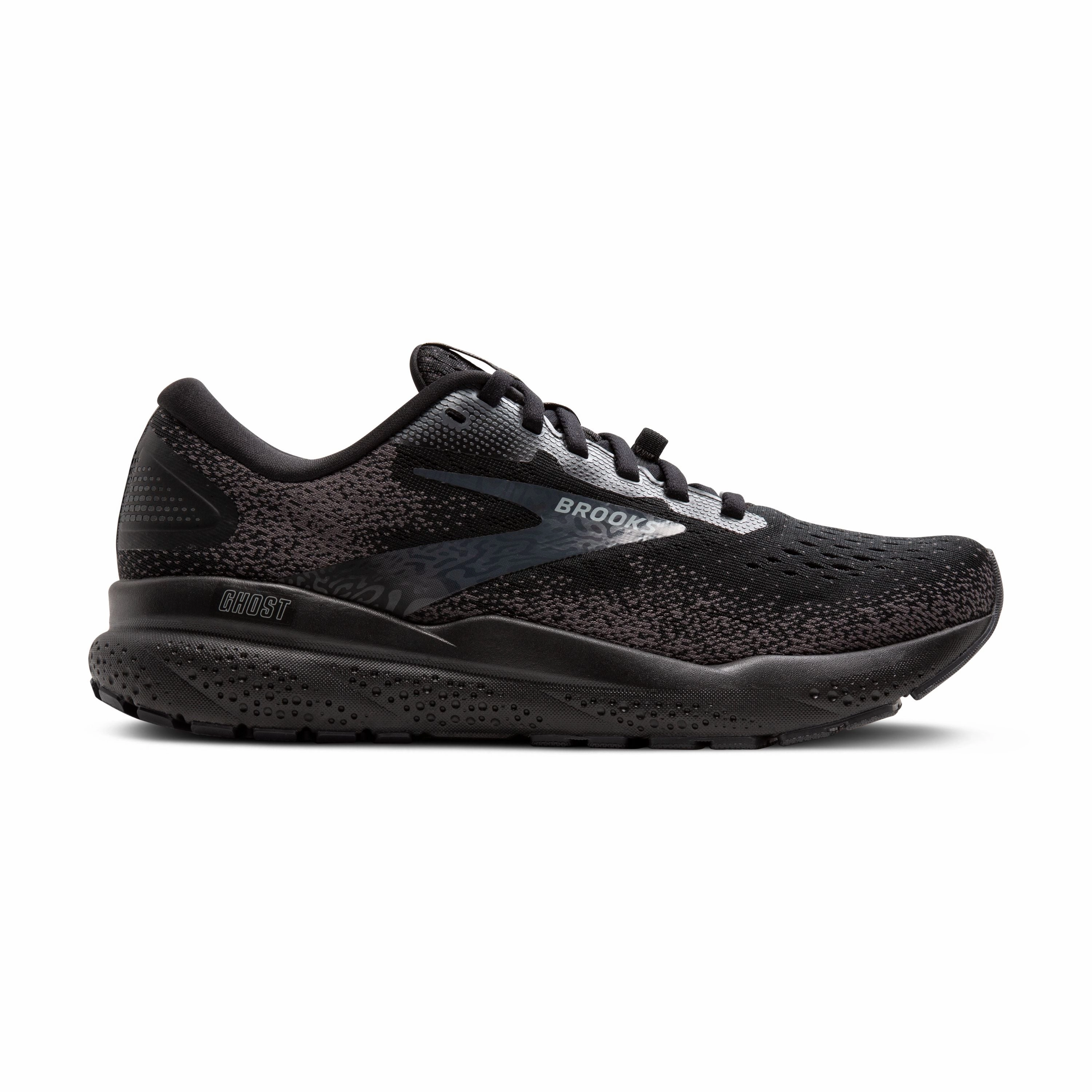Comfortable Insole Specification W Brooks Ghost 16 GTX Black/Black/Ebony