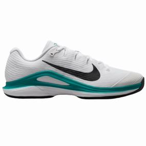 Nike Vapor 12 Mens Hard Court Tennis Shoes - White/Black Radiant Emerald