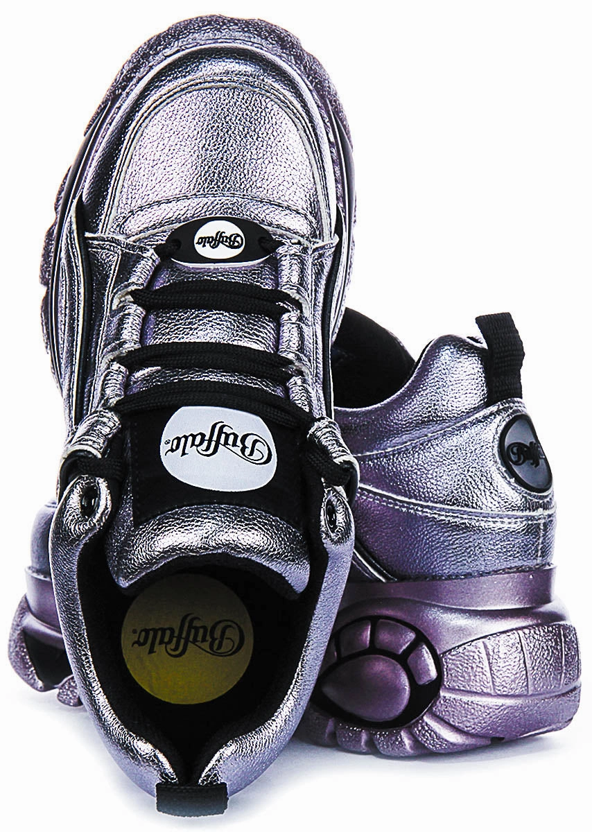 Comfortable Sole Buffalo 1339-14 2.0 In Lavender Metallic For Women