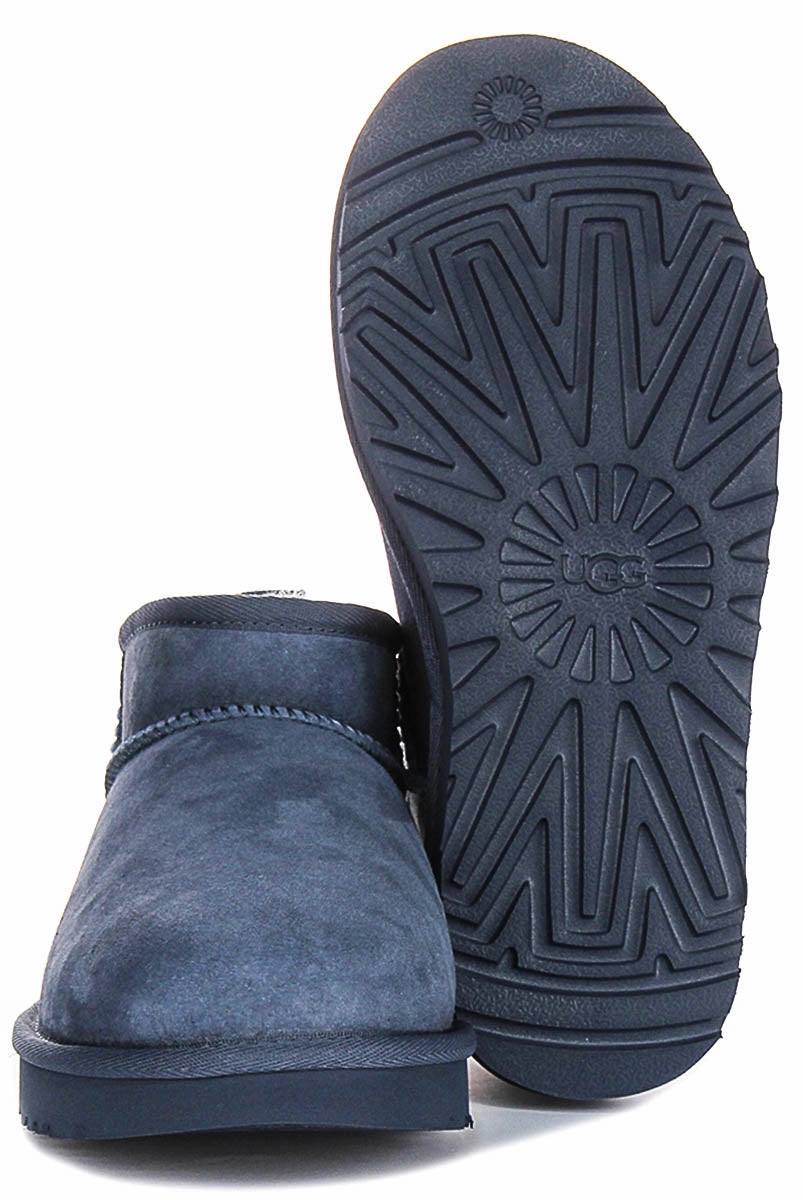 Comfortable Ugg Australia W Classic Ultra Mini In Dark Blue For Women