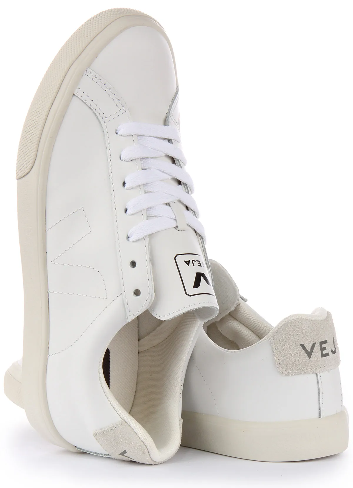 Compression Upper Veja Esplar Leather In White For Women
