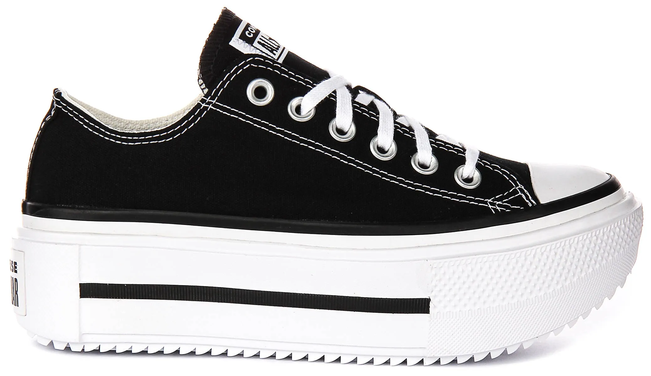 Converse All Star Lift Double Stack A15490C In Black White All-Purpose Wear