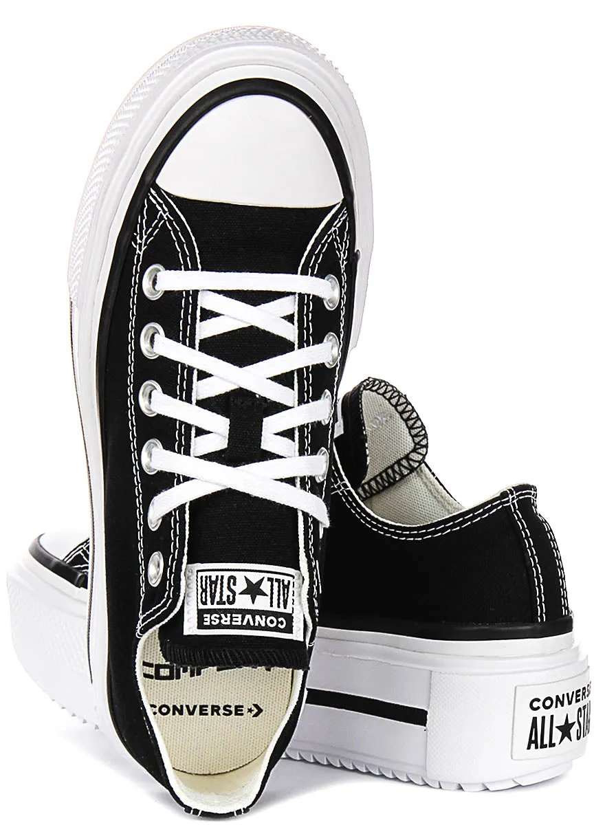 Converse All Star Lift Double Stack A15490C In Black White All-Purpose Wear