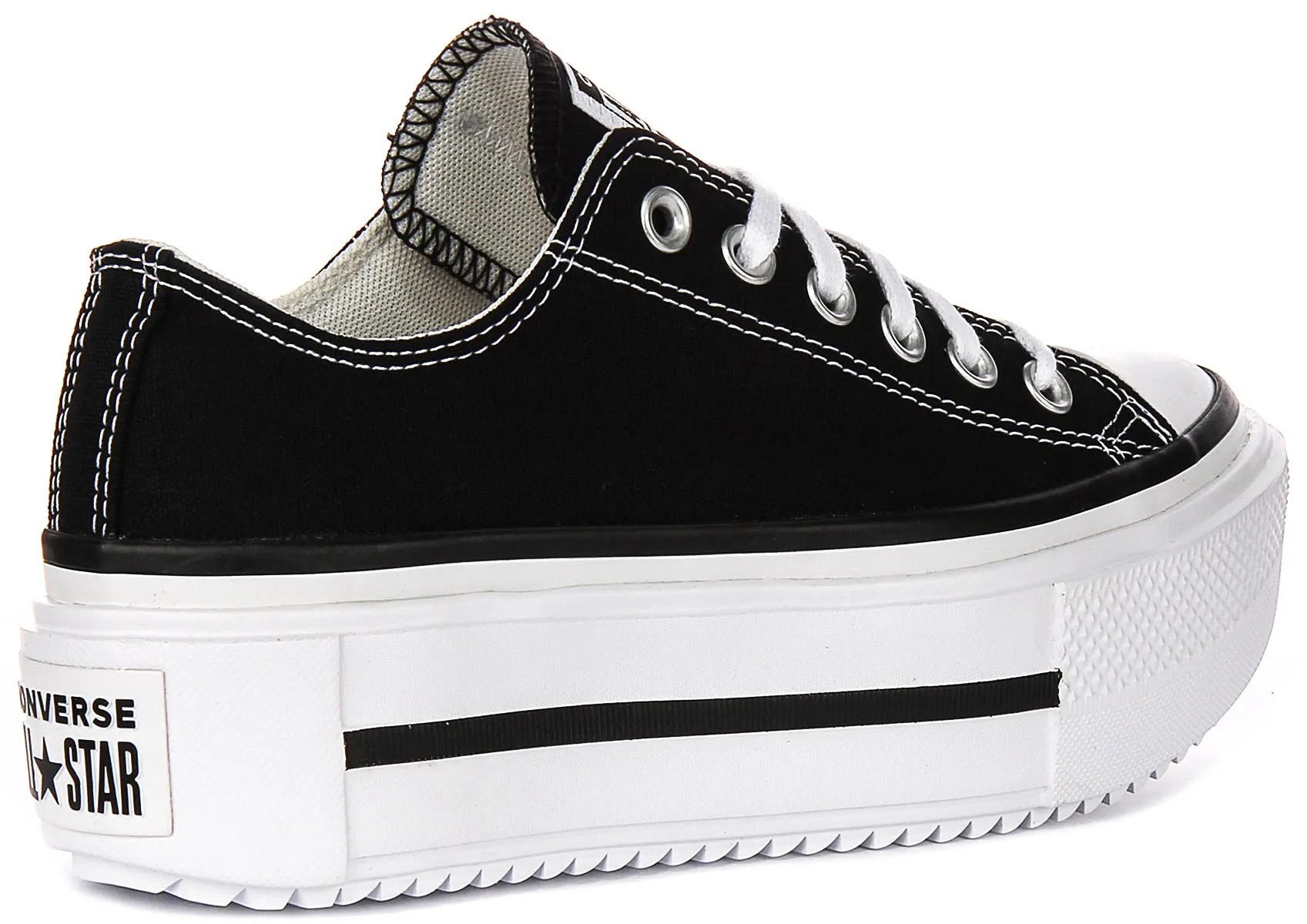 Converse All Star Lift Double Stack A15490C In Black White All-Purpose Wear