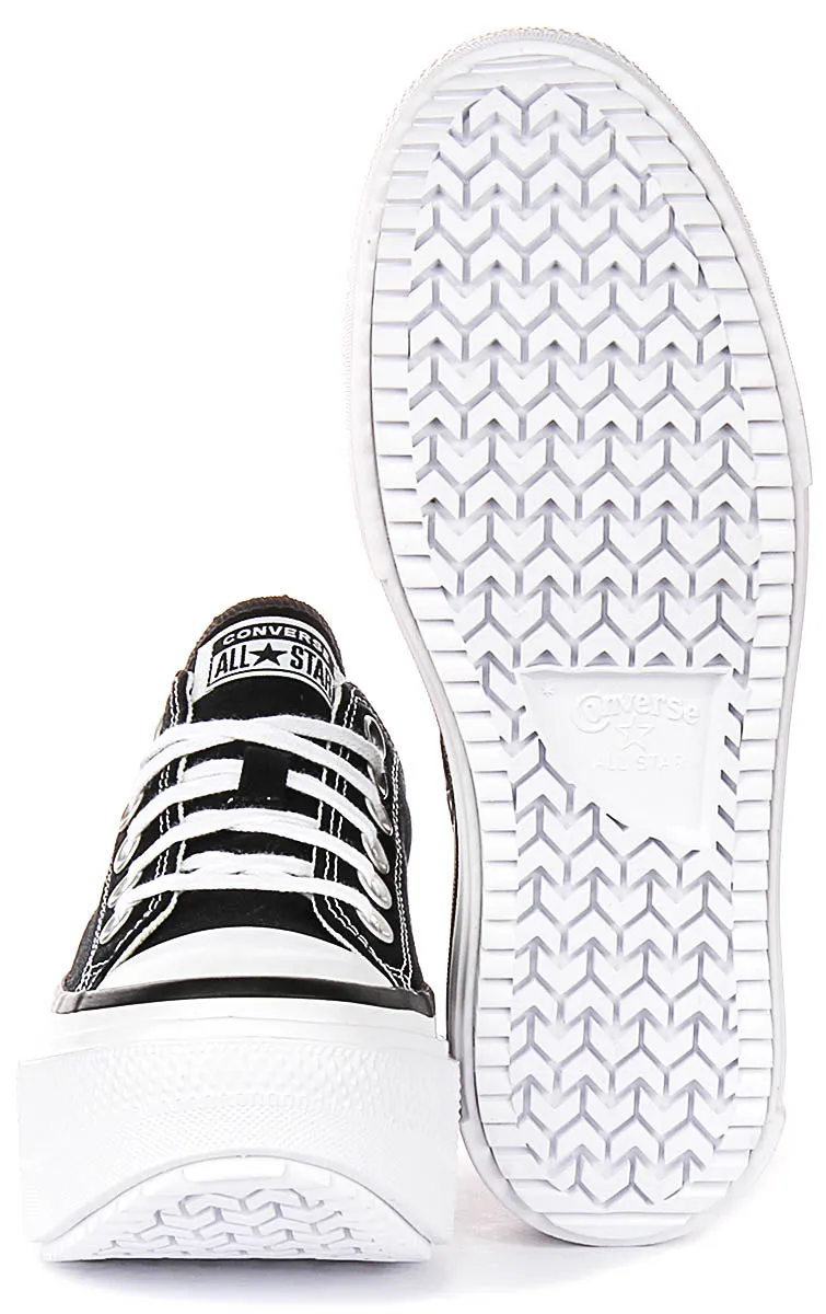Converse All Star Lift Double Stack A15490C In Black White All-Purpose Wear