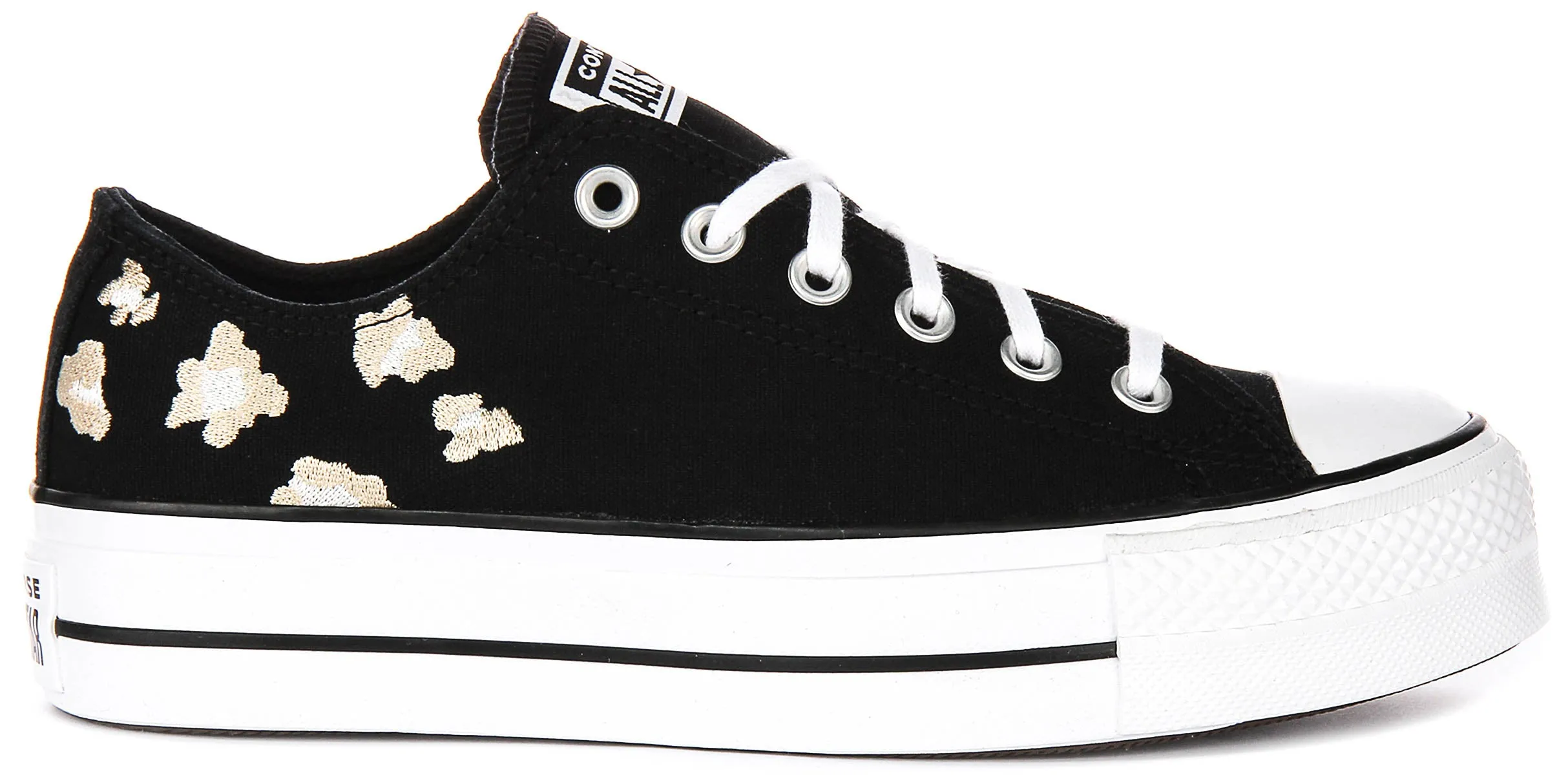 Converse All Star Lift Low A14937C In Black Gold For Women Natural motion