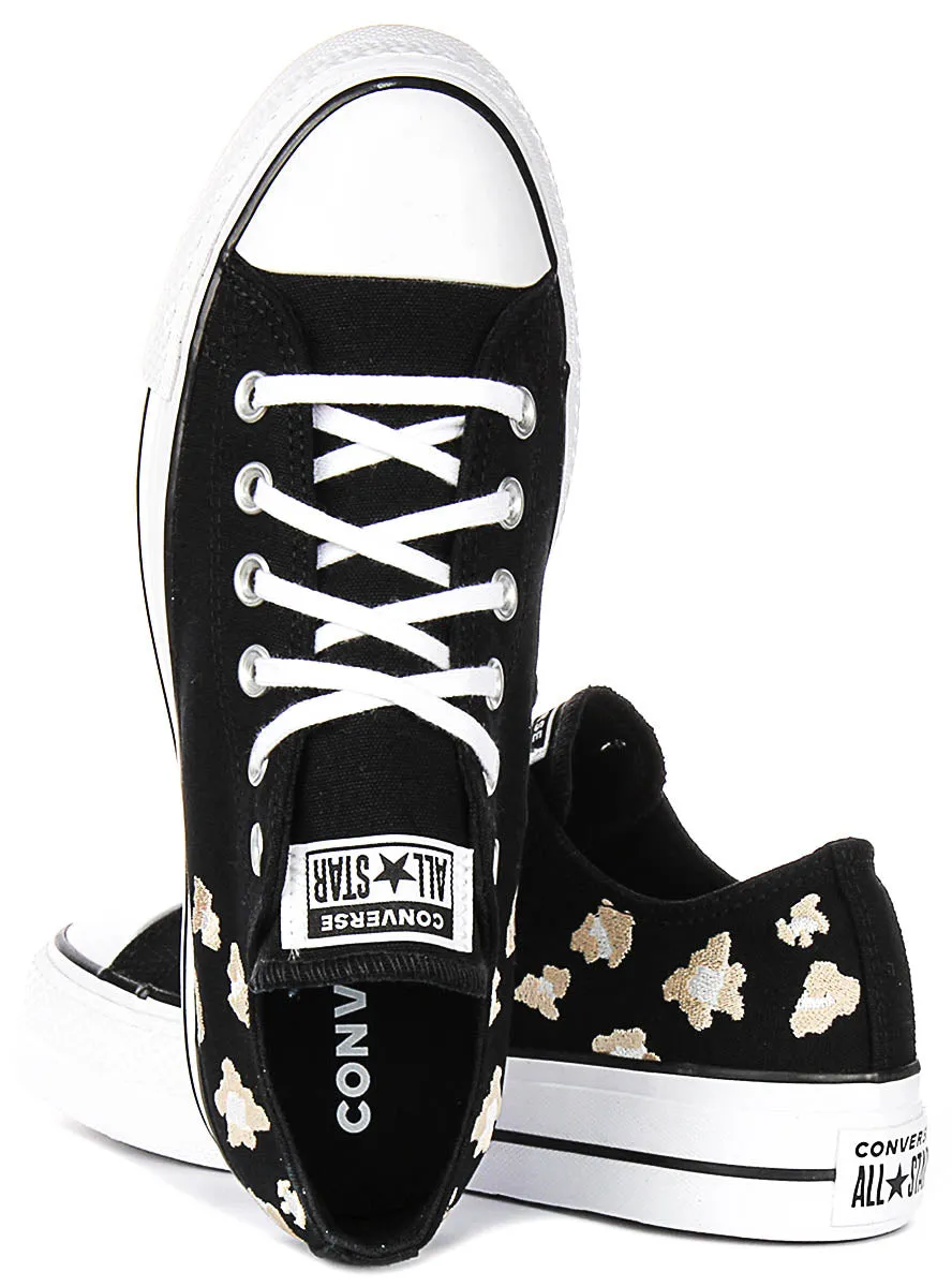 Converse All Star Lift Low A14937C In Black Gold For Women Natural motion