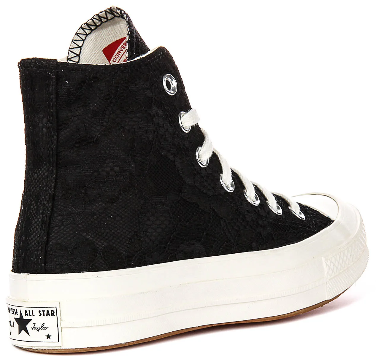 Converse Chuck 70s High A13665C In Black Floral Texture Ultimate Traction