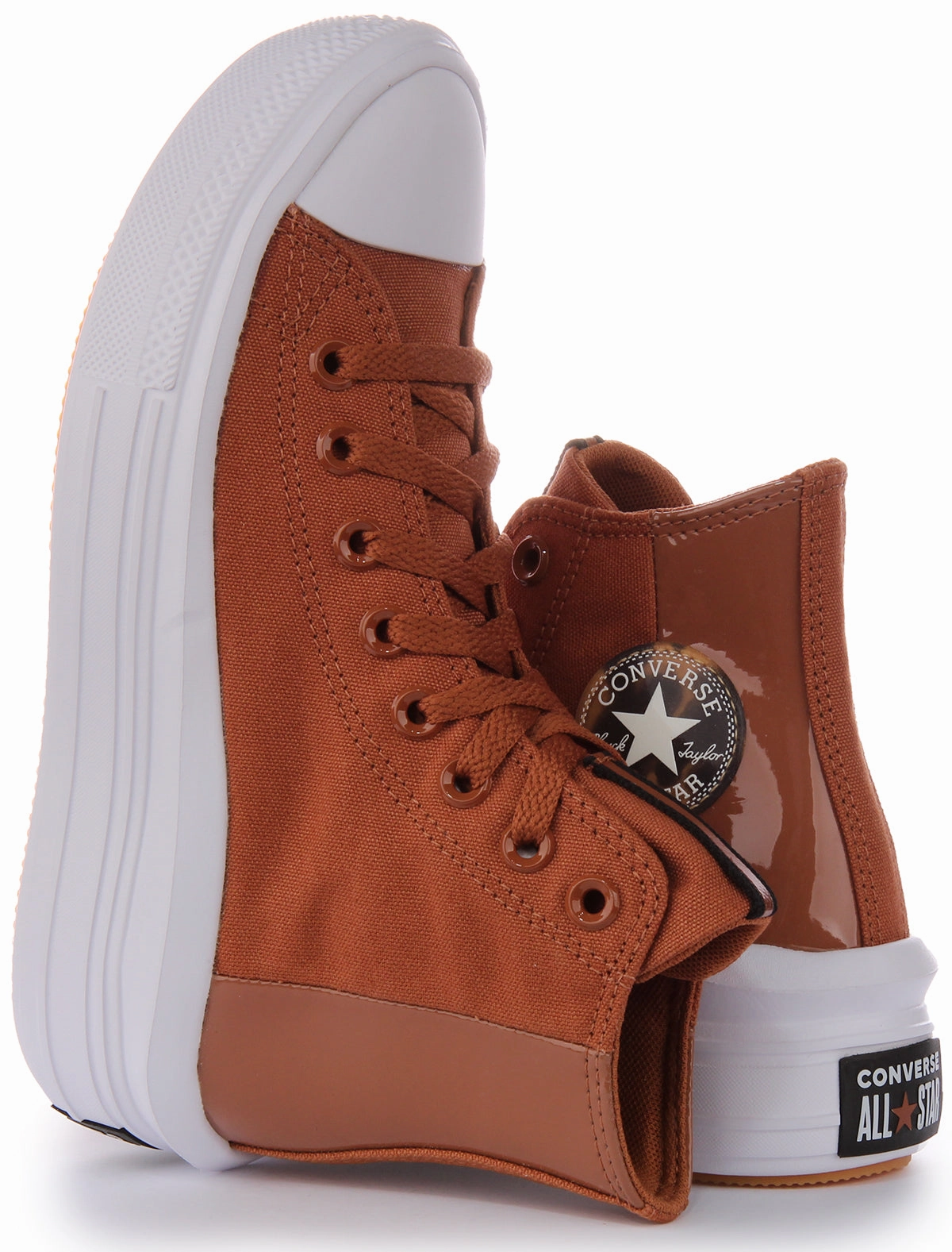 Converse A04673C All Star Move In Brown For Women Easy Walk Step-On Comfort Layer