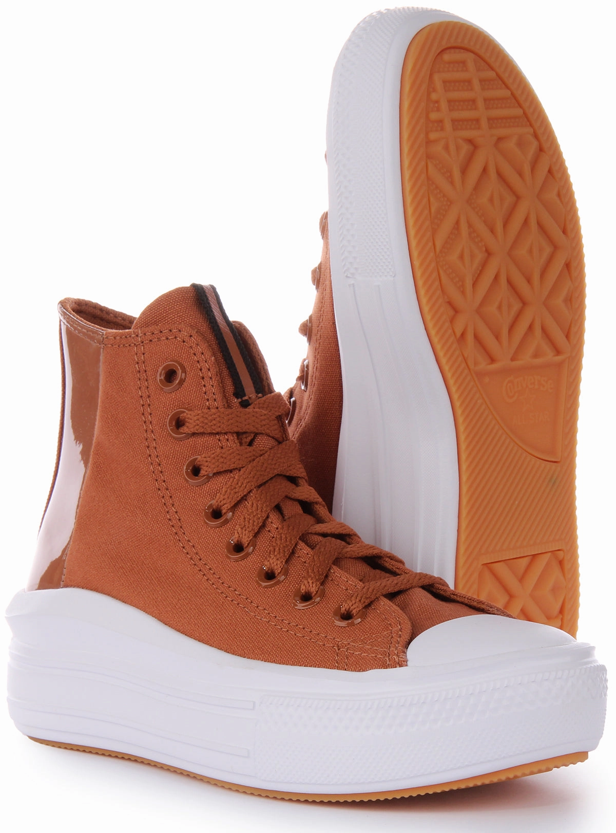 Converse A04673C All Star Move In Brown For Women Easy Walk Step-On Comfort Layer