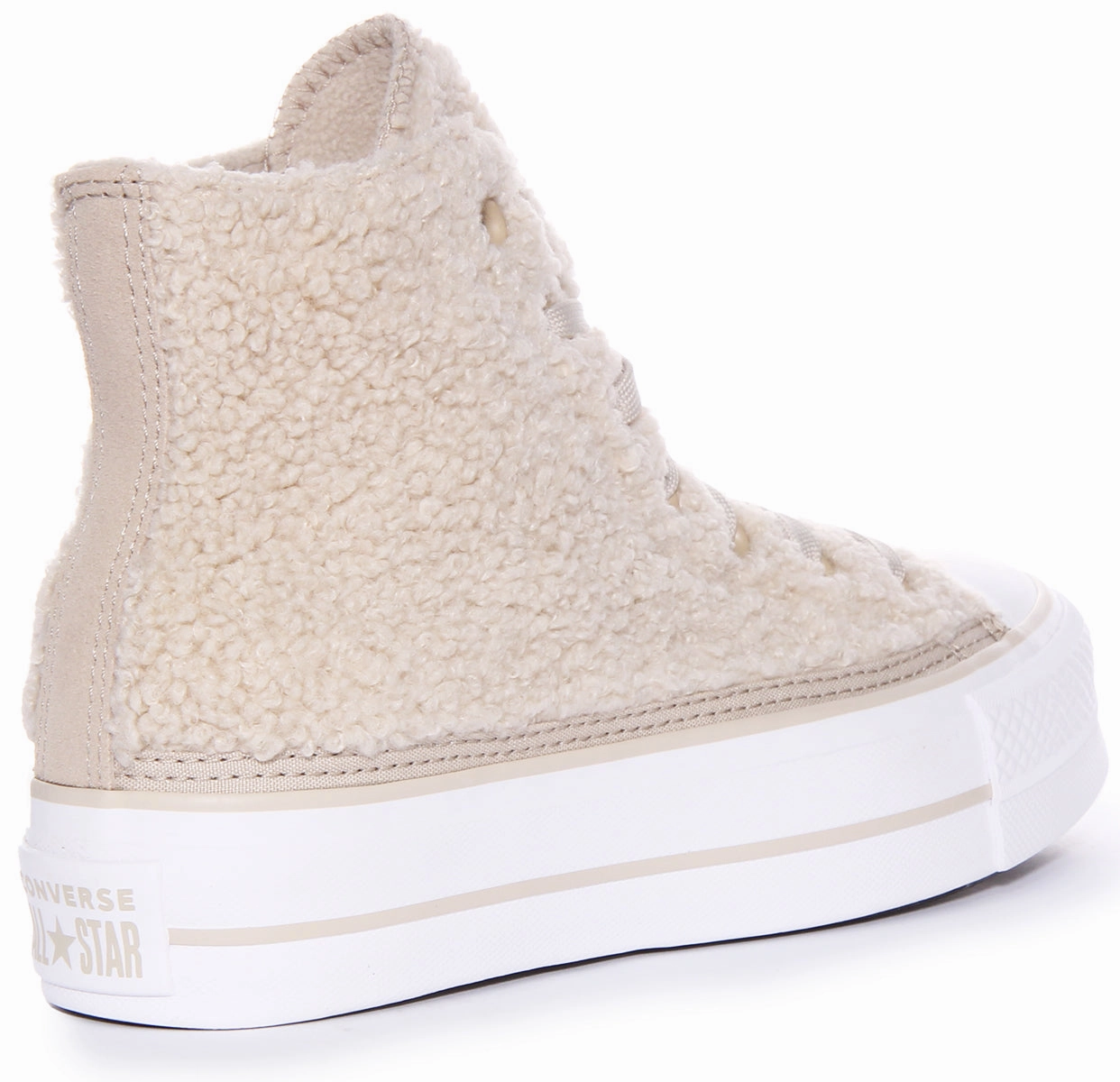 Converse A05509C Chuck Taylor Platform Sherpa In Beige For Women Daily Essential Fit