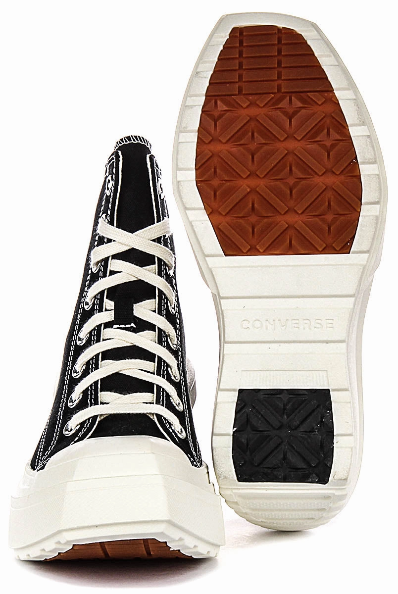 Converse A06478C De Luxe Wedge In Black White For Women Soft Step Move-In