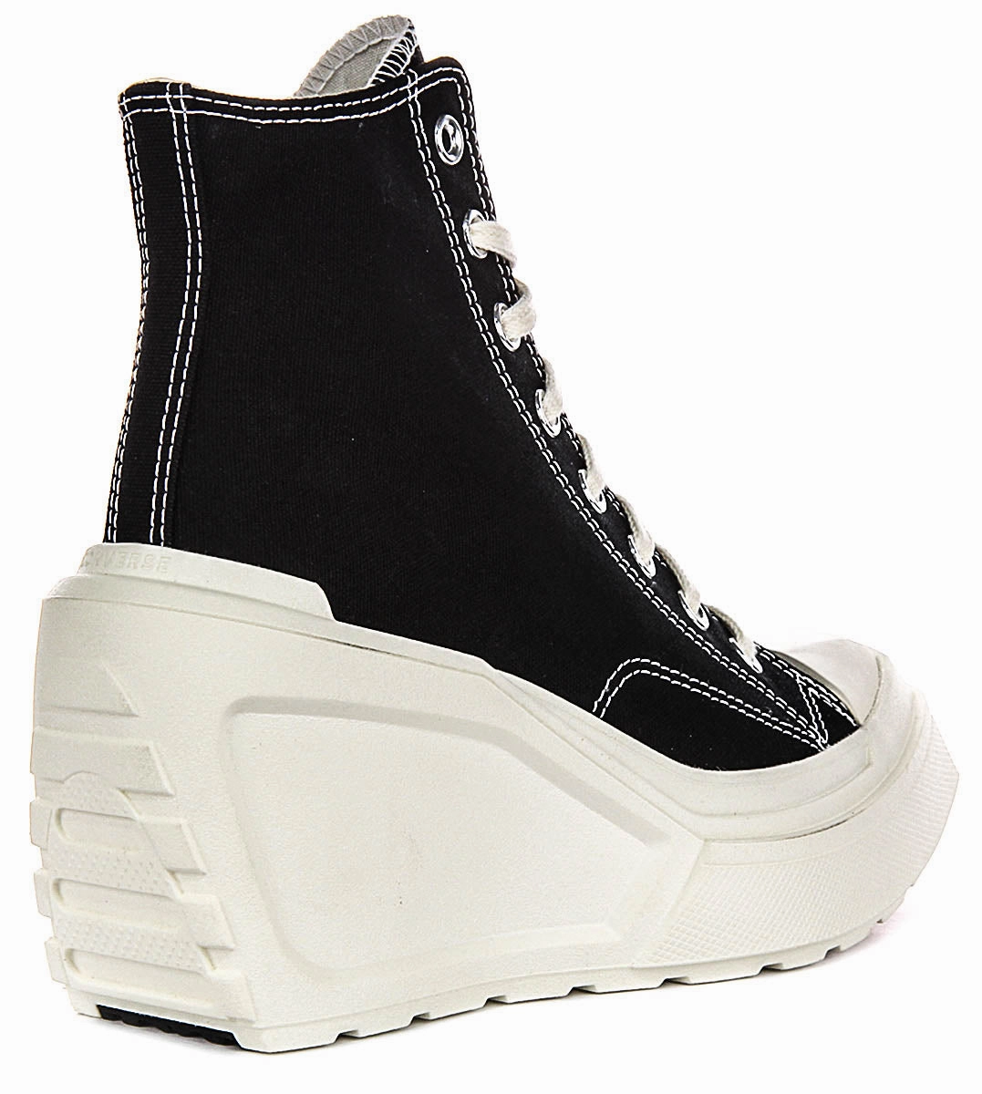 Converse A06478C De Luxe Wedge In Black White For Women Soft Step Move-In