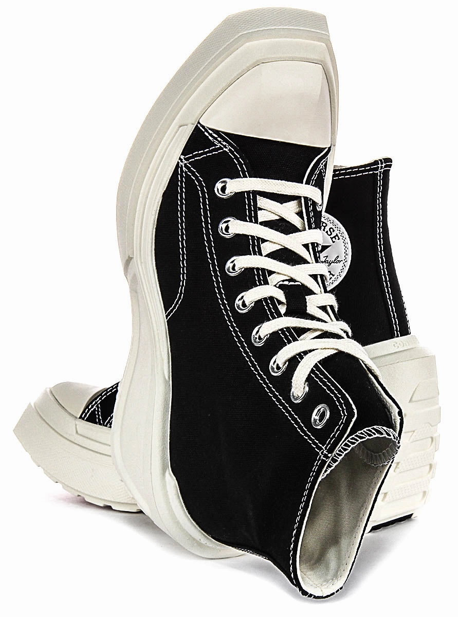 Converse A06478C De Luxe Wedge In Black White For Women Soft Step Move-In