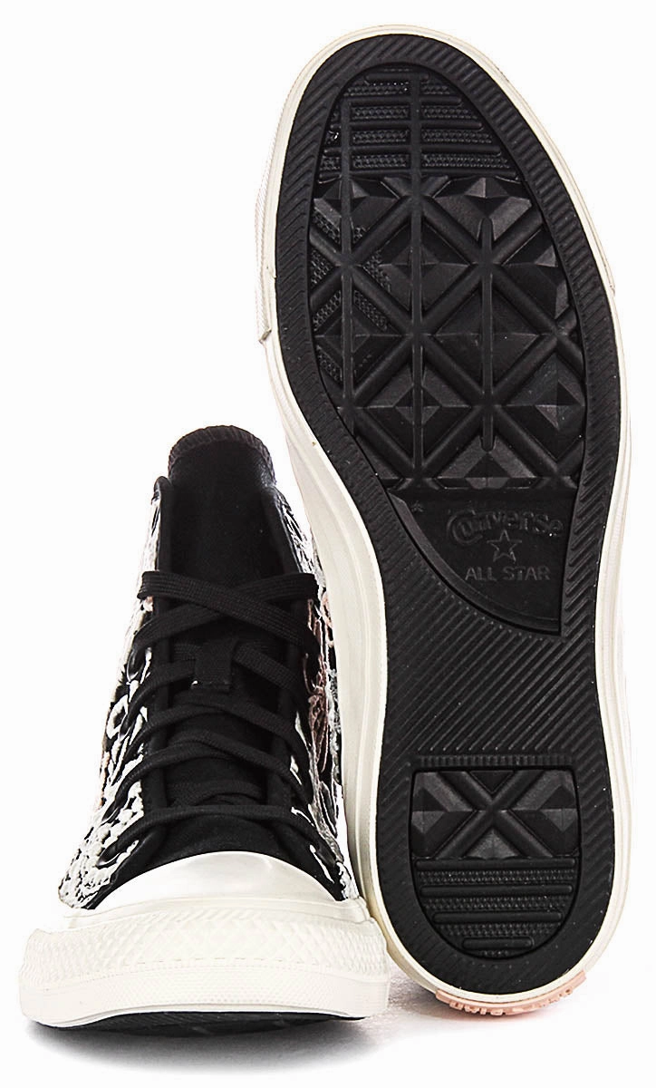 Converse A07536C Crochet Floral In Black For Women Everyday Wear