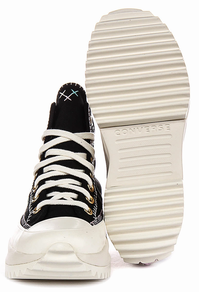 Converse A08733C Runstar Hike In Black Gold Quick Step Glide-Out