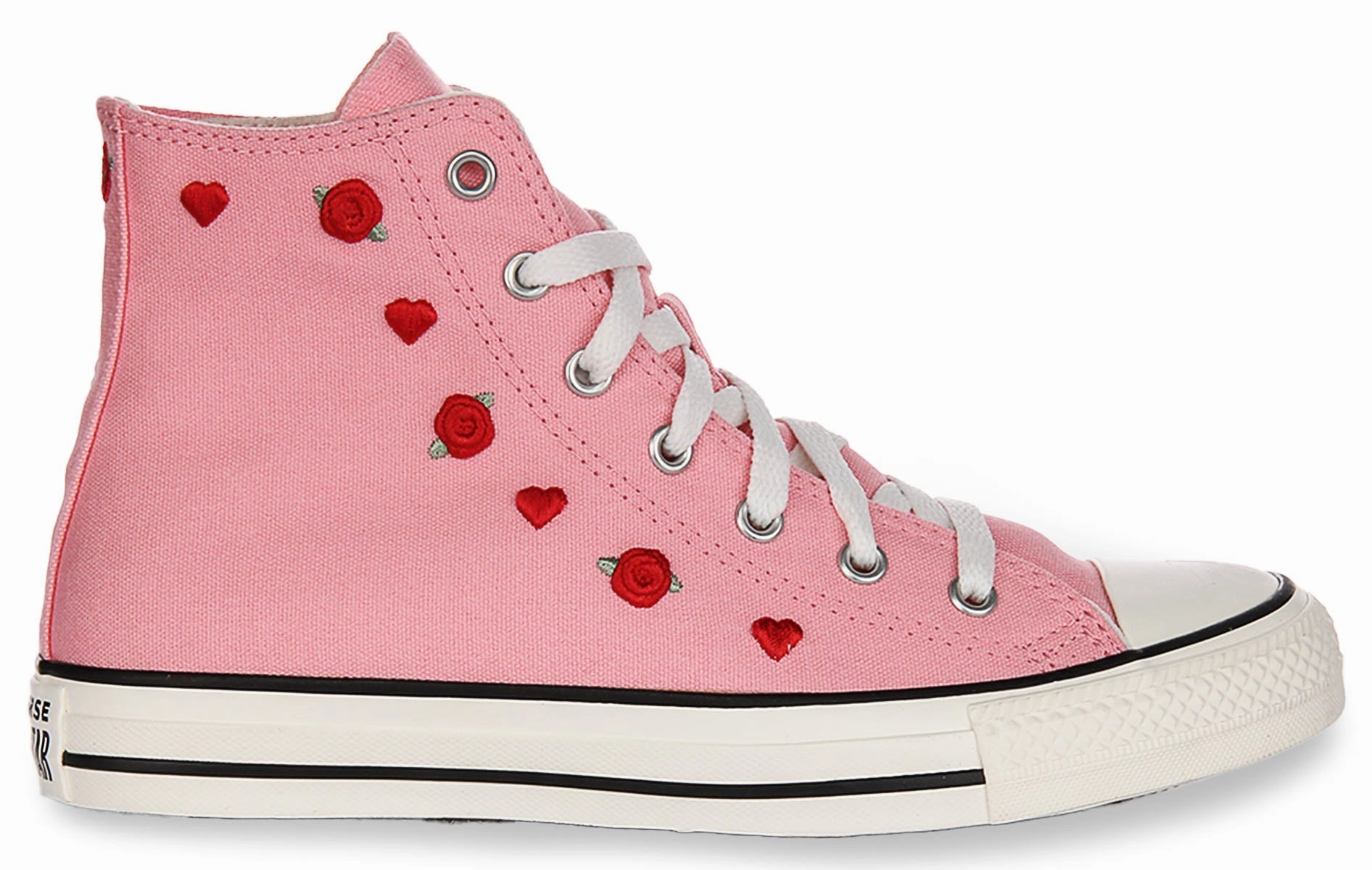 Converse All Star A12624C Heart & Roses In Pink For Junior Soft Insole