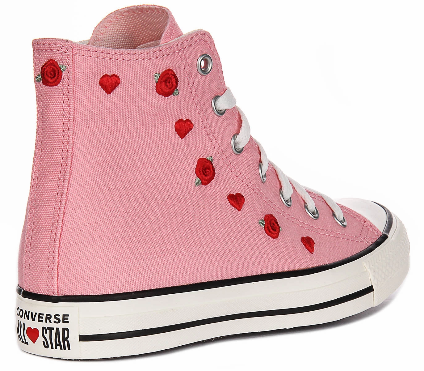 Converse All Star A12624C Heart & Roses In Pink For Junior Soft Insole