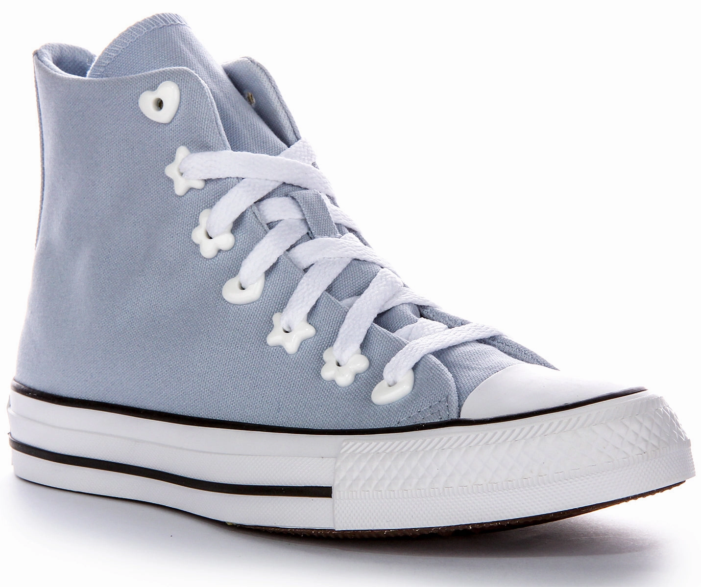 Converse All Star Cloudy Daze Star Eyelets Light Blue Effortless Style Beach Jog