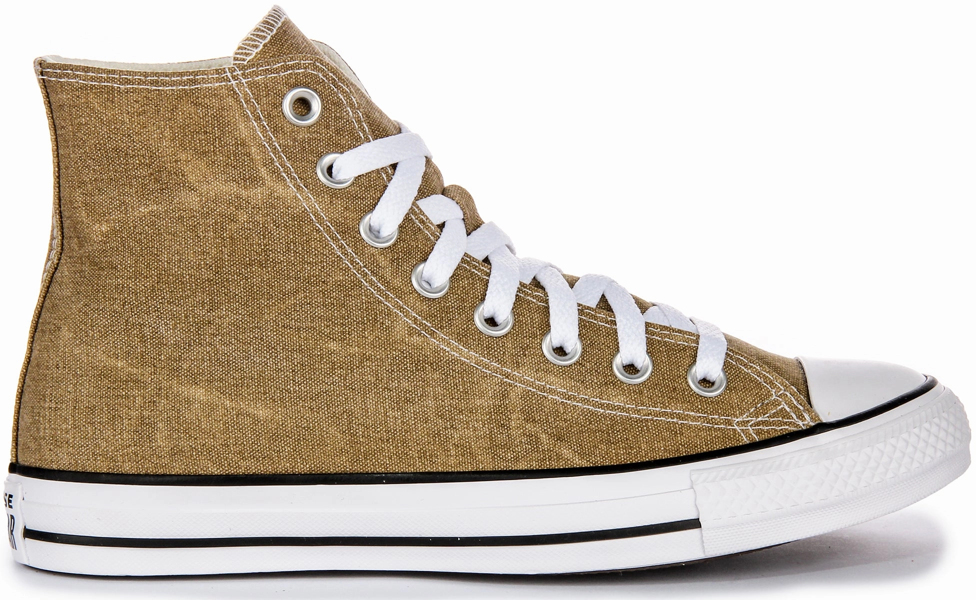 Converse All Star Hi A07456C In Light Brown Washed Travel Step