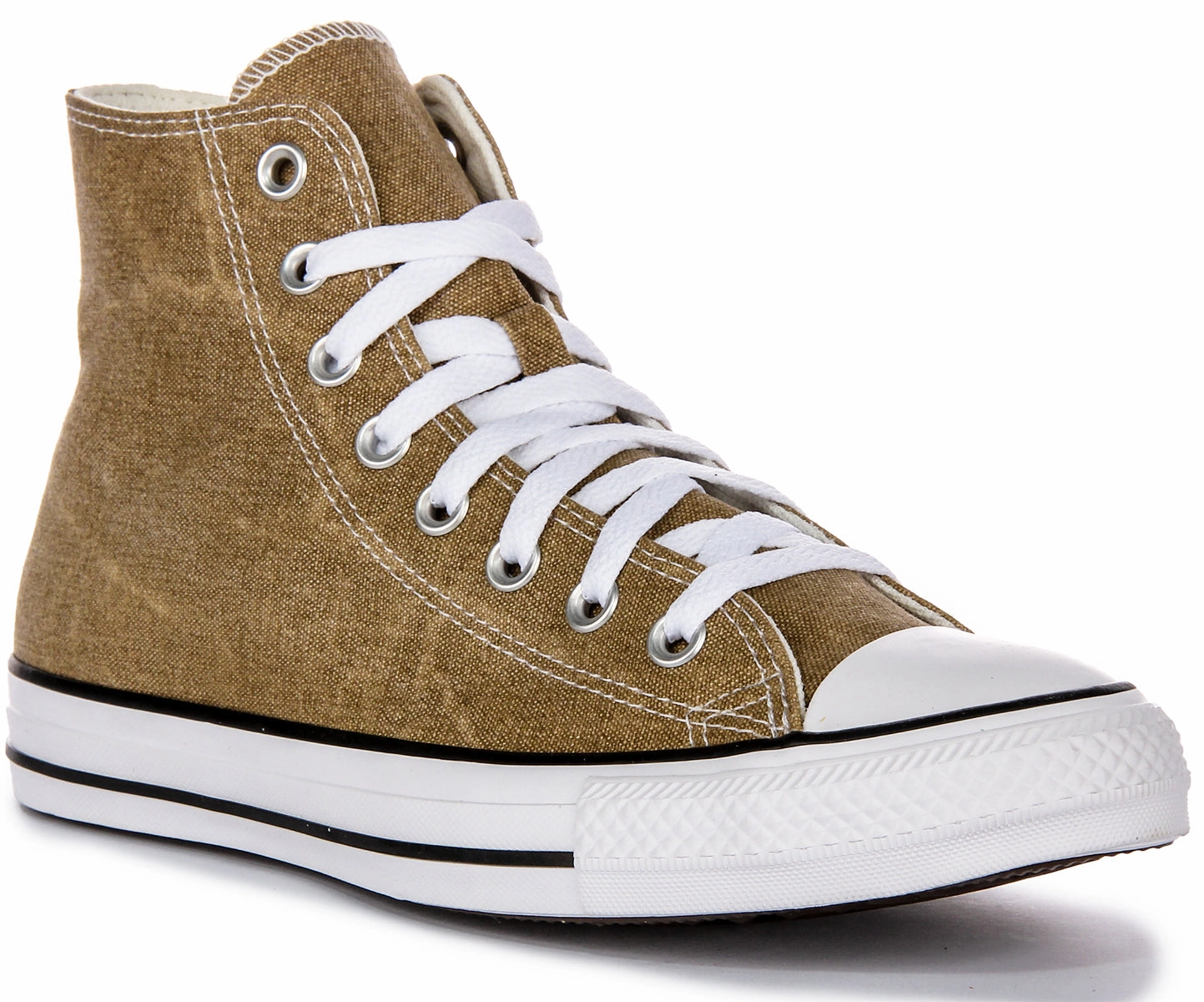 Converse All Star Hi A07456C In Light Brown Washed Fun run adult style