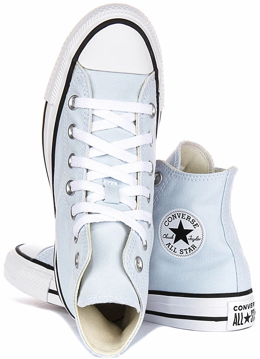 Converse All Star Hi A10535C In Light Blue Travel Step-On Move