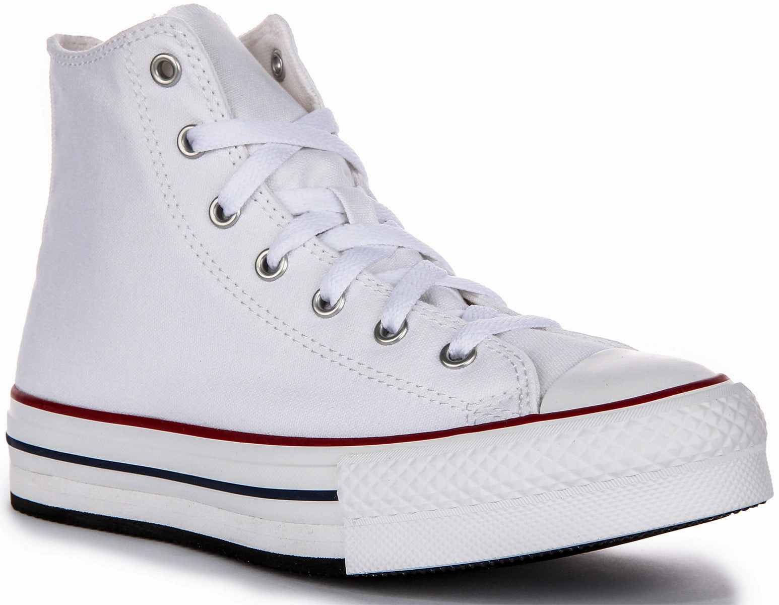 Reel Fit Flower Jog Converse All Star High Lift 272856C In White For Junior