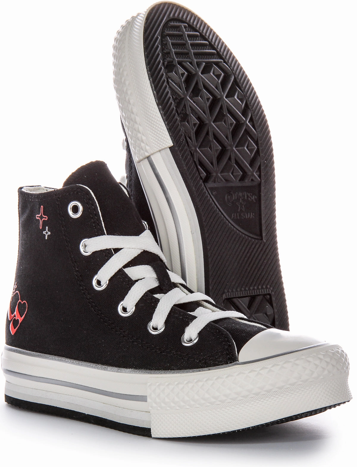 Converse All Star Kids Palftorm Y2K A09122C In Black Red For Kids Flexible Step-In