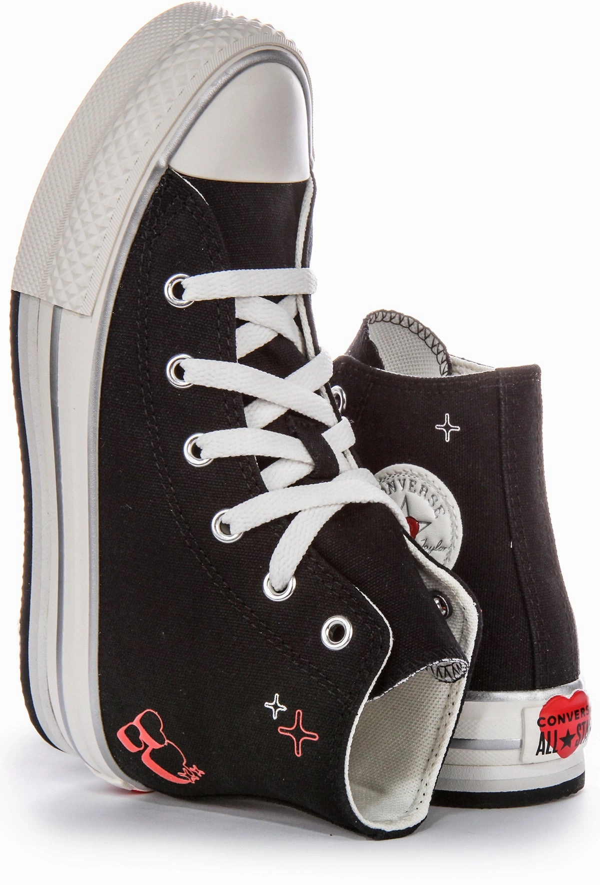 Converse All Star Kids Palftorm Y2K A09122C In Black Red For Kids Flexible Step-In