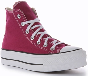 Child Hike Parent Hike Converse All Star Lift A05471C In Maroon For Women