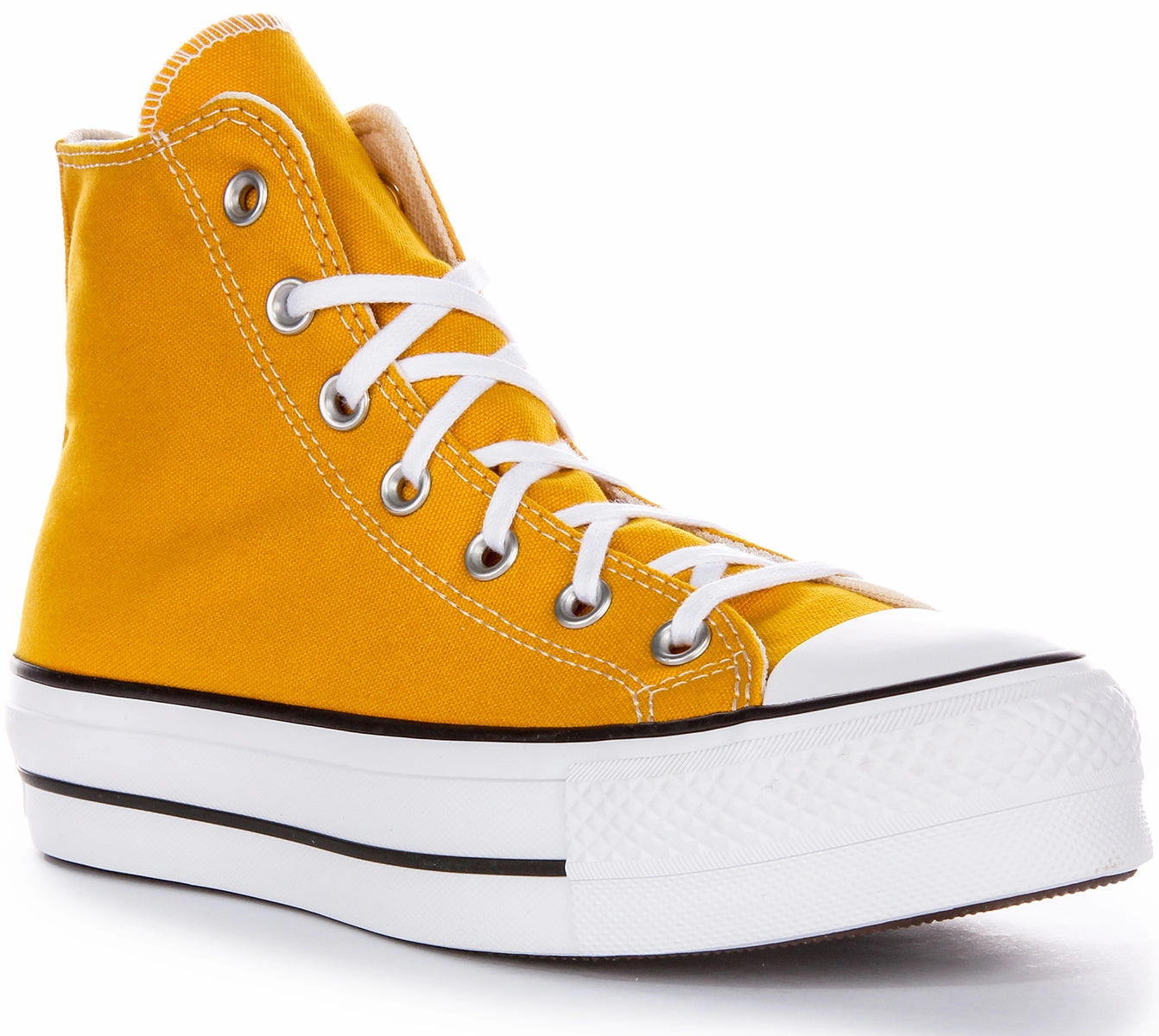 Converse All Star Lift Hi A06506C In Yellow For Women Sand Jog Chunky Sole